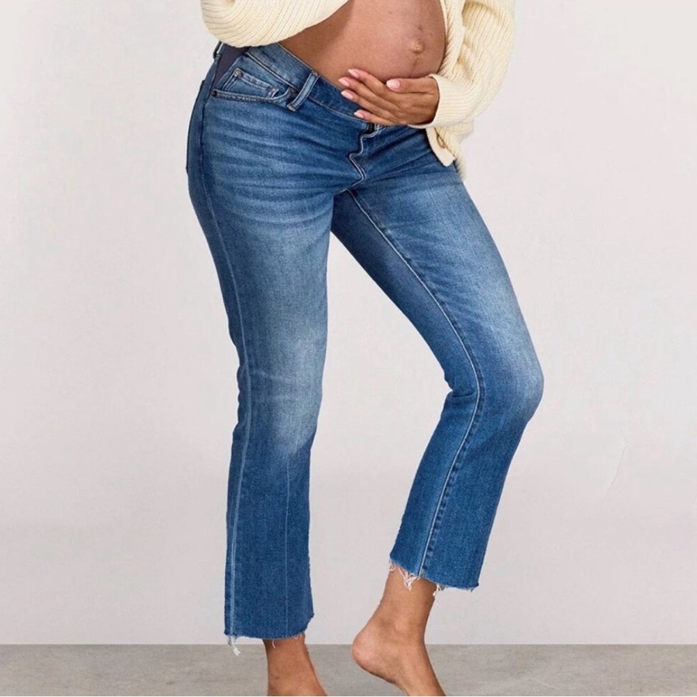 Hatch Cropped Blue Jeans
